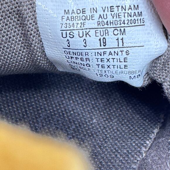 Converse All Star Construction Truck Low Top Sneakers Toddler 3 Yellow Black - Picture 10 of 10